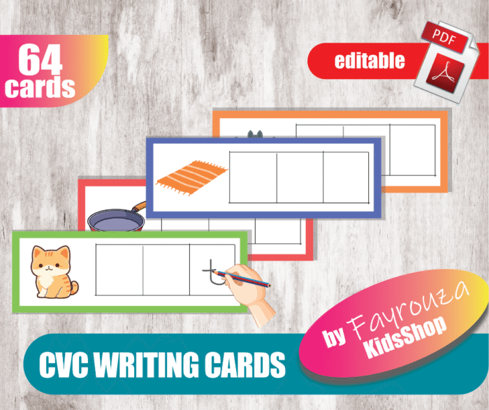 CVC writing cards