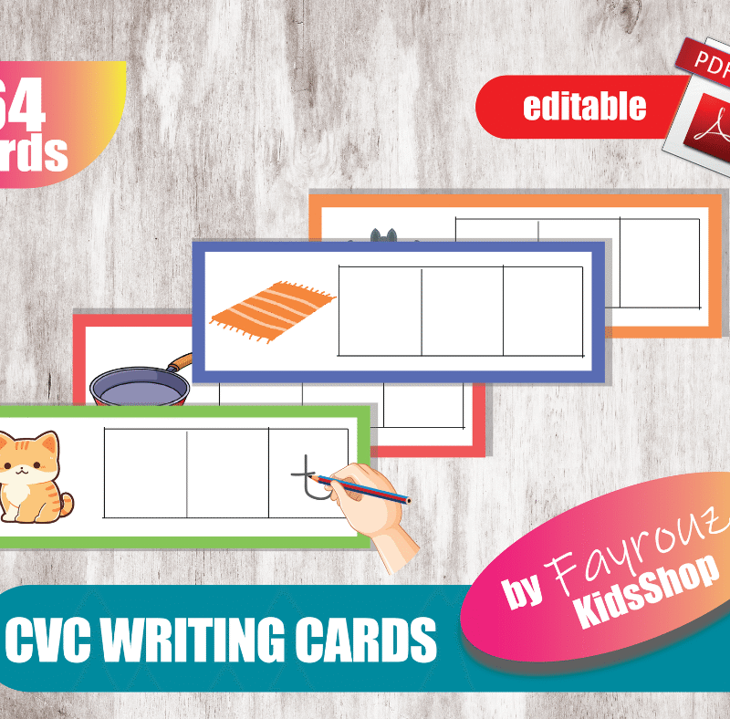 CVC writing cards