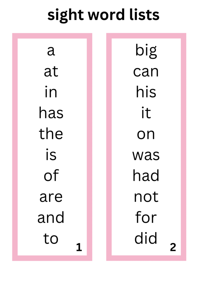 sight word lists - Image 6