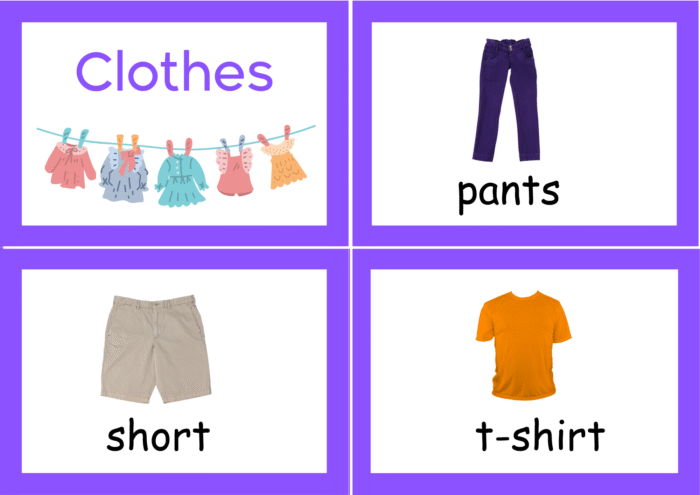 Clothing flash cards - Image 7