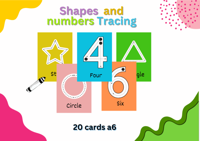 Shapes and numbers Tracing