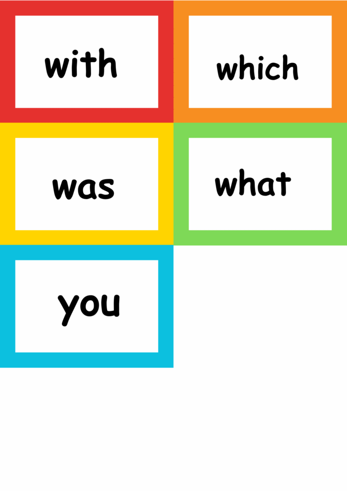 Sight Words Flash Cards - Image 2