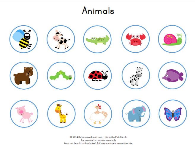 Animals-matching-board