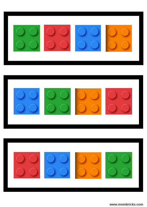 LEGO DUPLO Pattern Cards
