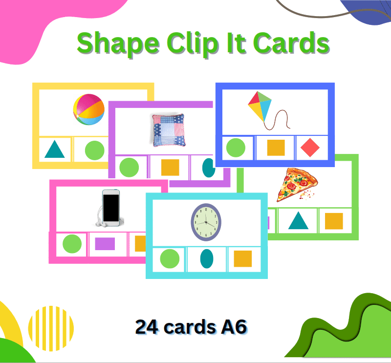 Shape clip it cards