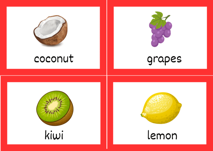 Fruits & Vegetables Flash Cards - Image 11