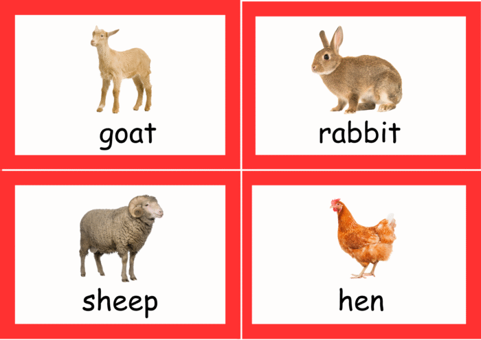 Farm Animals hash cards - Image 4