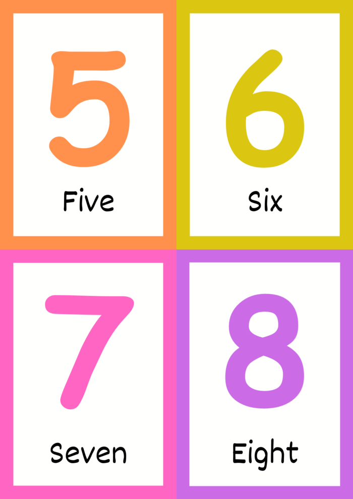 Color Shape and numbers Flash Cards - Image 8