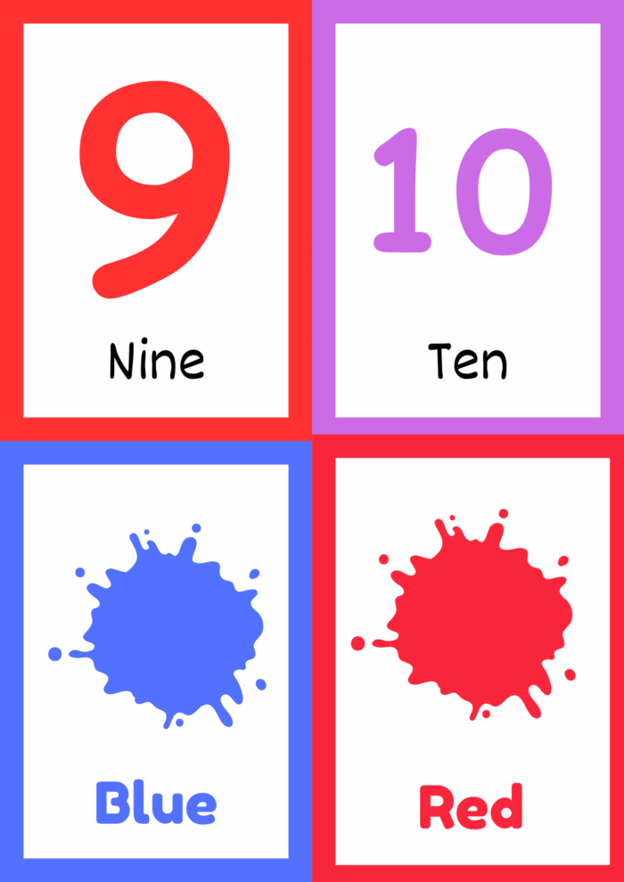 Color Shape and numbers Flash Cards - Image 7