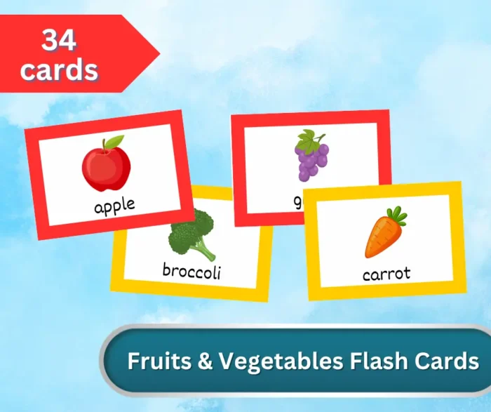 Fruits & Vegetables Flash Cards