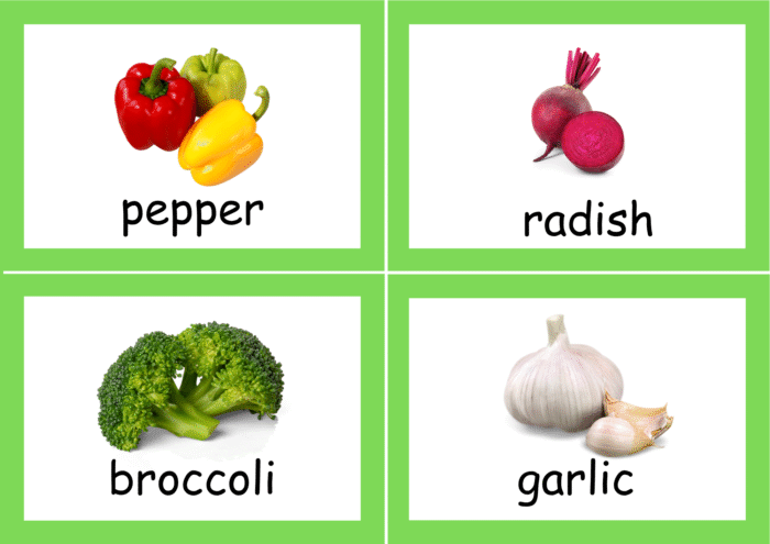 Vegetable flash cards - Image 3