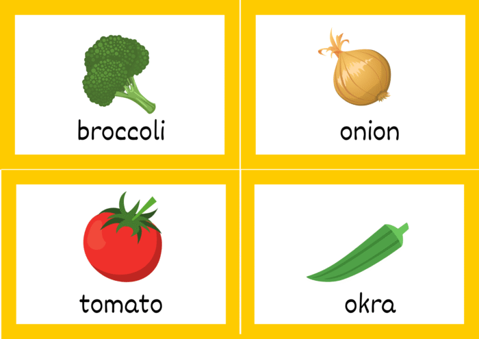 Fruits & Vegetables Flash Cards - Image 7