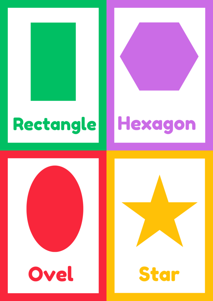 Color Shape and numbers Flash Cards - Image 3