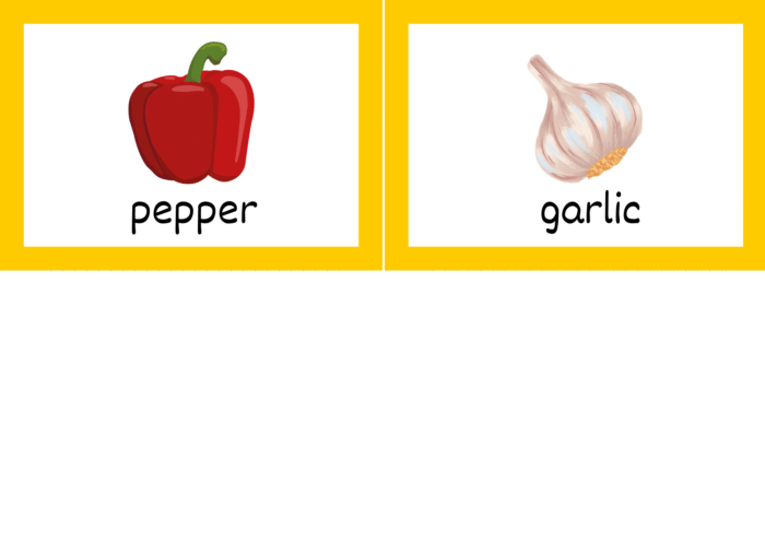 Fruits & Vegetables Flash Cards - Image 13