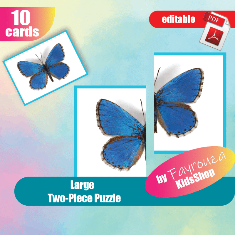 Large Two-Piece Puzzle Cards Tool