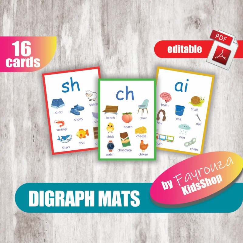 Digraph Flash Cards