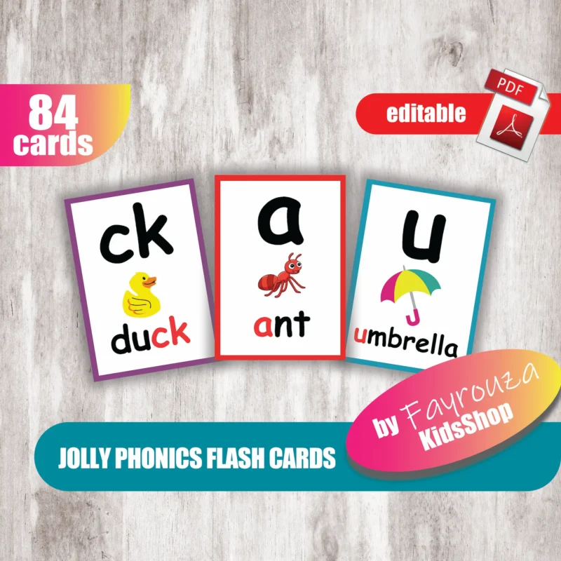 Jolly Phonics flash cards
