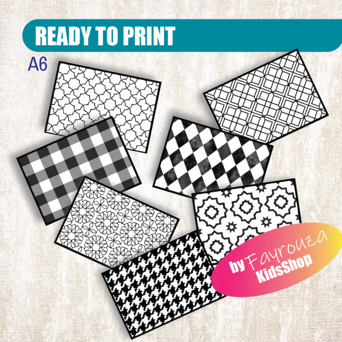 Black and White Pattern Matching Activity - Image 9
