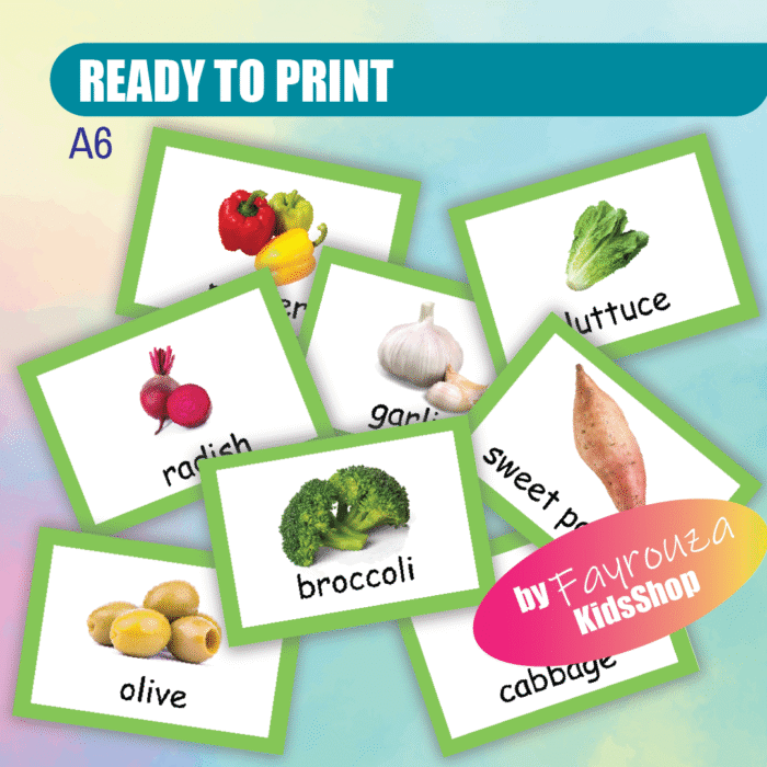 Vegetable flash cards - Image 2